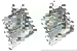 25X22 3H 1B 6.5 SS SINK SGL PK